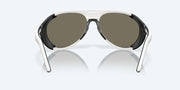 Blue Mirror Polarized Glass Lenses, Hull White Frame