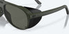 [Gray Polarized Glass Lenses, Matte Olive Frame]