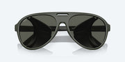 Gray Polarized Glass Lenses, Matte Olive Frame