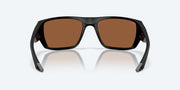 Copper Silver Mirror Polarized Glass Lenses, Matte Black Frame