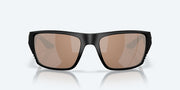 Copper Silver Mirror Polarized Glass Lenses, Matte Black Frame