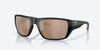 [Copper Silver Mirror Polarized Glass Lenses, Matte Black Frame]