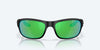 [Green Mirror Polarized Polycarbonate Lenses, Matte Black Frame]