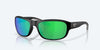 [Green Mirror Polarized Polycarbonate Lenses, Matte Black Frame]