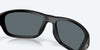 [Blue Mirror Polarized Polycarbonate Lenses, Matte Black Frame]