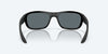 [Blue Mirror Polarized Polycarbonate Lenses, Matte Black Frame]