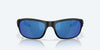 [Blue Mirror Polarized Polycarbonate Lenses, Matte Black Frame]