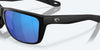 [Blue Mirror Polarized Glass Lenses, Matte Black Frame]