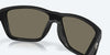 [Blue Mirror Polarized Glass Lenses, Matte Black Frame]