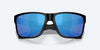 [Blue Mirror Polarized Glass Lenses, Matte Black Frame]