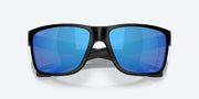 Blue Mirror Polarized Glass Lenses, Matte Black Frame