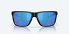 [Blue Mirror Polarized Glass Lenses, Matte Black Frame]