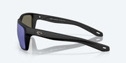 Blue Mirror Polarized Glass Lenses, Matte Black Frame