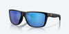 [Blue Mirror Polarized Glass Lenses, Matte Black Frame]