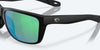 [Green Mirror Polarized Glass Lenses, Matte Black Frame]