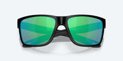 Green Mirror Polarized Glass Lenses, Matte Black Frame