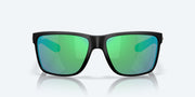 Green Mirror Polarized Glass Lenses, Matte Black Frame