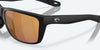 [Gold Mirror Polarized Glass Lenses, Matte Black Frame]