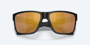 Gold Mirror Polarized Glass Lenses, Matte Black Frame