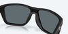 [Blue Mirror Polarized Polycarbonate Lenses, Matte Black Frame]