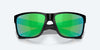 [Green Mirror Polarized Polycarbonate Lenses, Matte Black Frame]