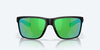 [Green Mirror Polarized Polycarbonate Lenses, Matte Black Frame]