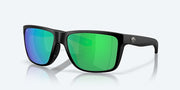 Green Mirror Polarized Polycarbonate Lenses, Matte Black Frame