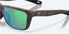 [Green Mirror Polarized Glass Lenses, Matte Tortoise Frame]