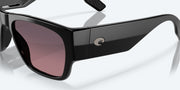 Rose Gradient Polarized Glass Lenses, Black Frame