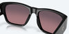 [Rose Gradient Polarized Glass Lenses, Black Frame]