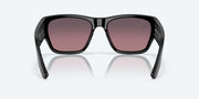 Rose Gradient Polarized Glass Lenses, Black Frame