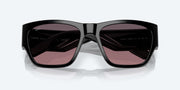 Rose Gradient Polarized Glass Lenses, Black Frame