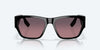 [Rose Gradient Polarized Glass Lenses, Black Frame]