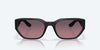 [Rose Gradient Polarized Glass Lenses, Deep Purple Frame]