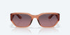 [Rose Gradient Polarized Glass Lenses, Translucent Pink Sands Frame]