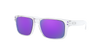 [Prizm Violet Lenses, Polished Clear Frame]