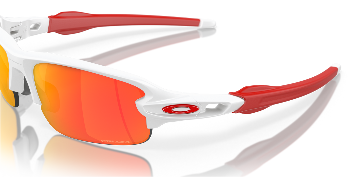[Prizm Ruby Lenses, Matte White Frame]