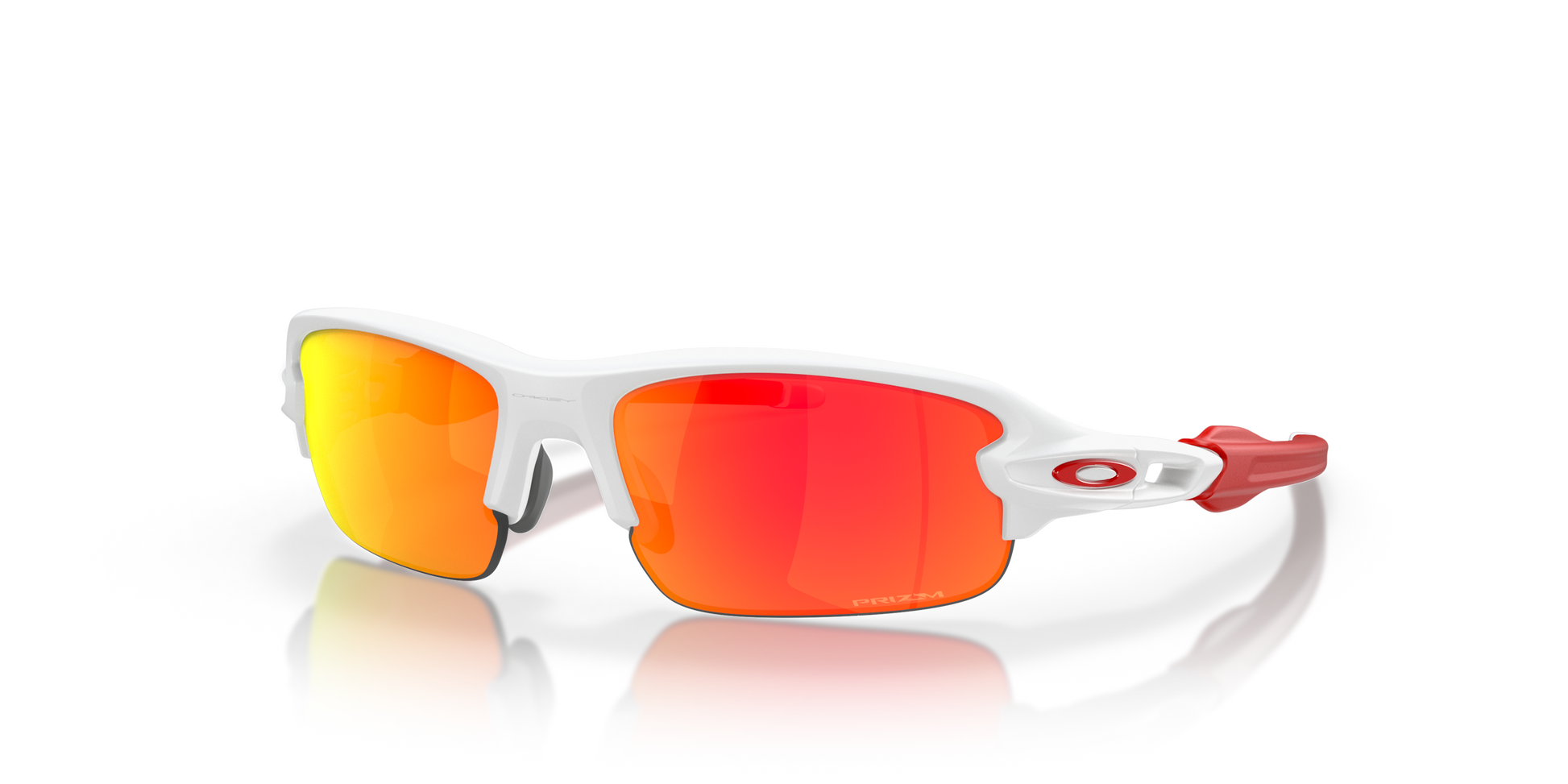 [Prizm Ruby Lenses, Matte White Frame]