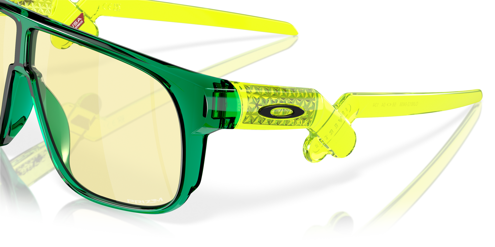 [Prizm Gaming™ 2.0 Lenses, Crystal Green Frame]