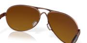 Brown Gradient Polarized Lenses, Rose Gold Frame