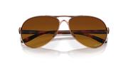 Brown Gradient Polarized Lenses, Rose Gold Frame