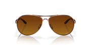 Brown Gradient Polarized Lenses, Rose Gold Frame