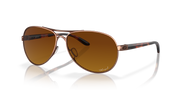 Brown Gradient Polarized Lenses, Rose Gold Frame