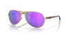 [Prizm Violet Polarized Lenses, Satin Gold Frame]