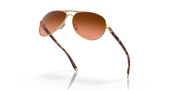 Prizm Brown Gradient Lenses, Polished Gold Frame