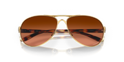 Prizm Brown Gradient Lenses, Polished Gold Frame