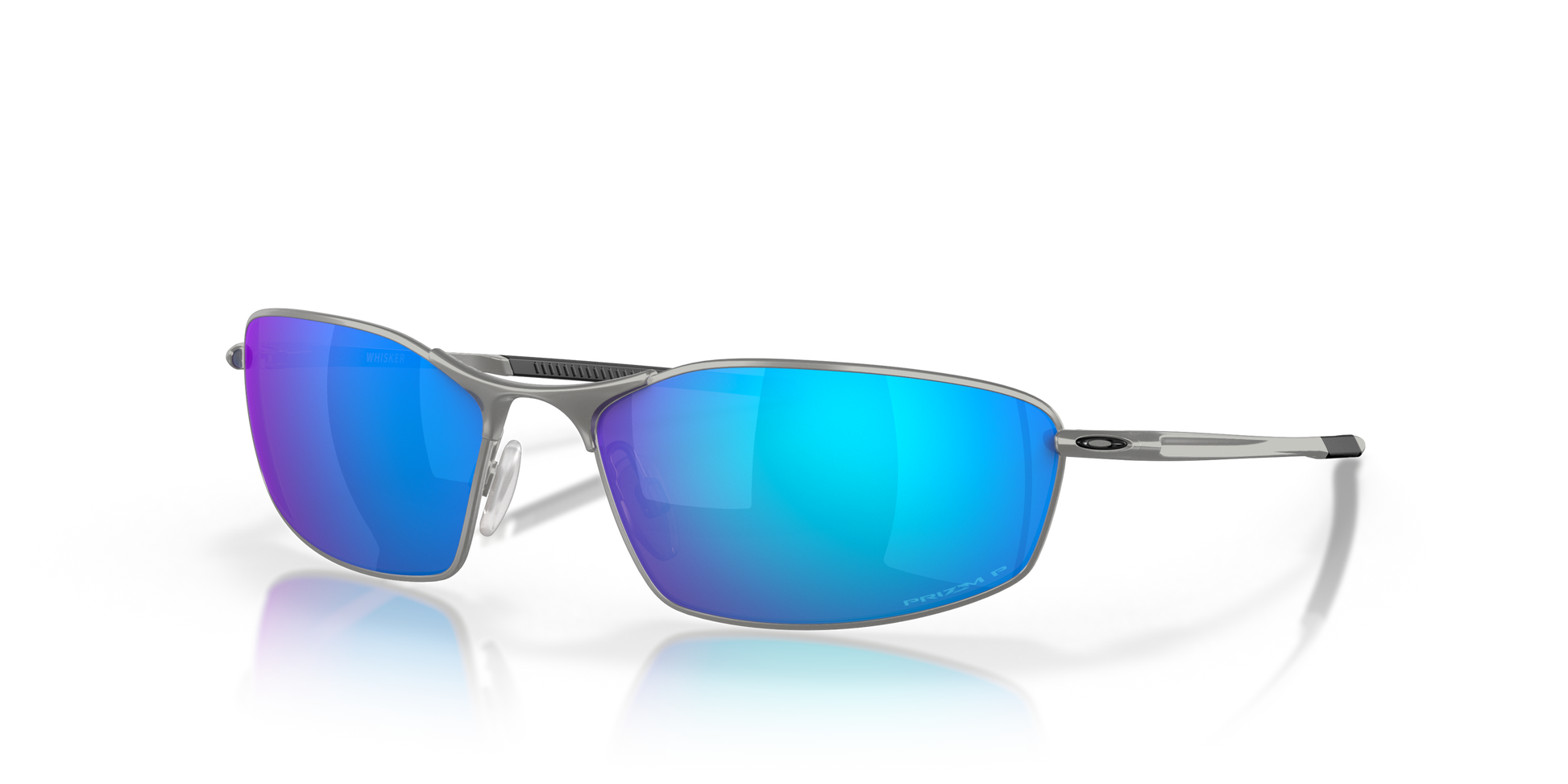 [Prizm Sapphire Polarized Lenses, Satin Chrome Frame]