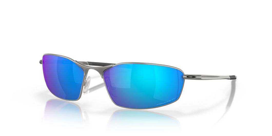 [Prizm Sapphire Polarized Lenses, Satin Chrome Frame]