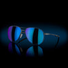 [Prizm Sapphire Polarized Lenses, Satin Light Steel Frame]