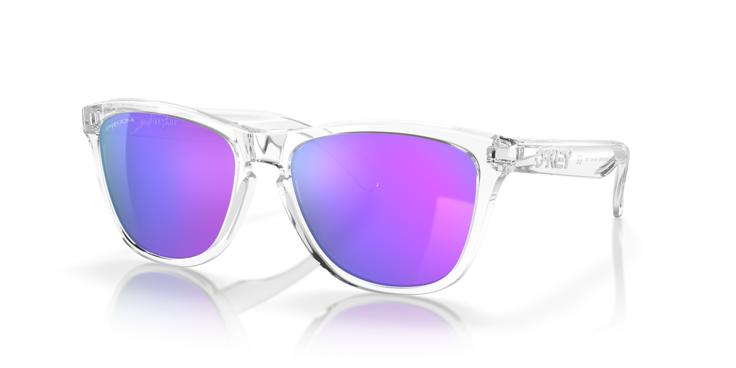 [Prizm Violet Lenses, Polished Clear Frame]